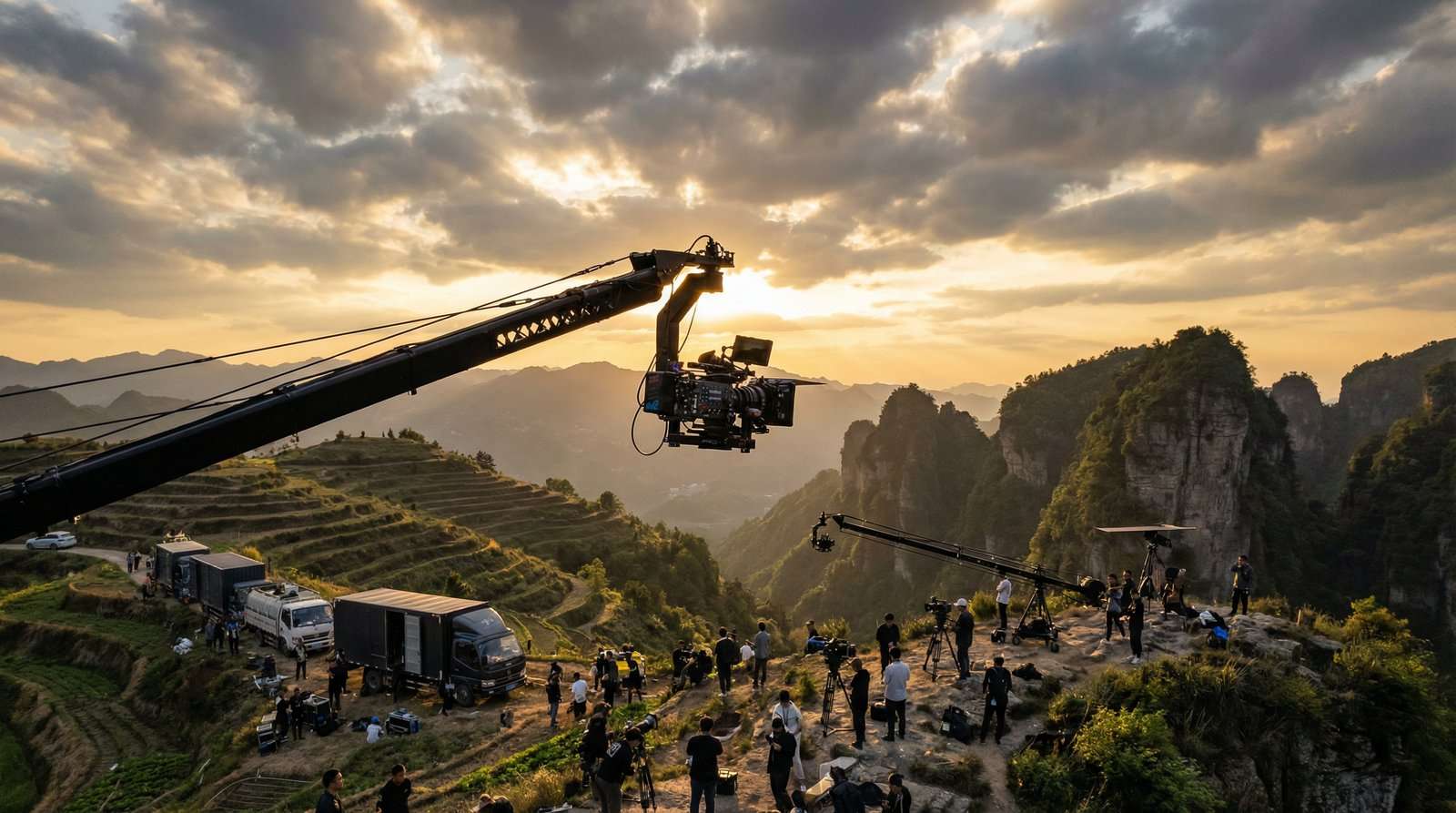 小马拉大车航拍视频作品